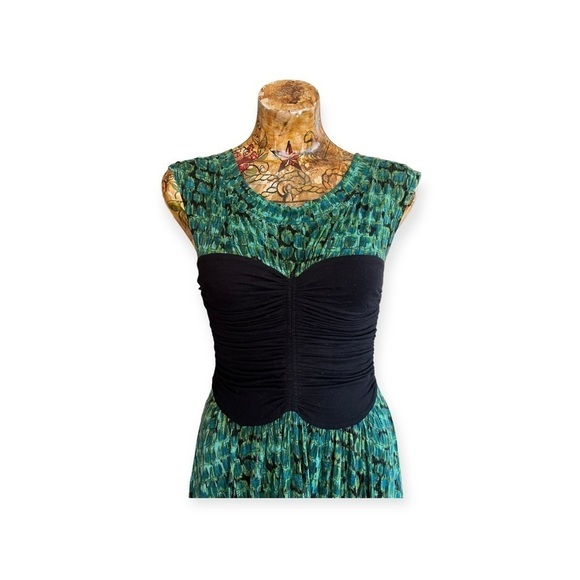 Plenty by Tracey Reese dress green small black - Picture 2 of 9